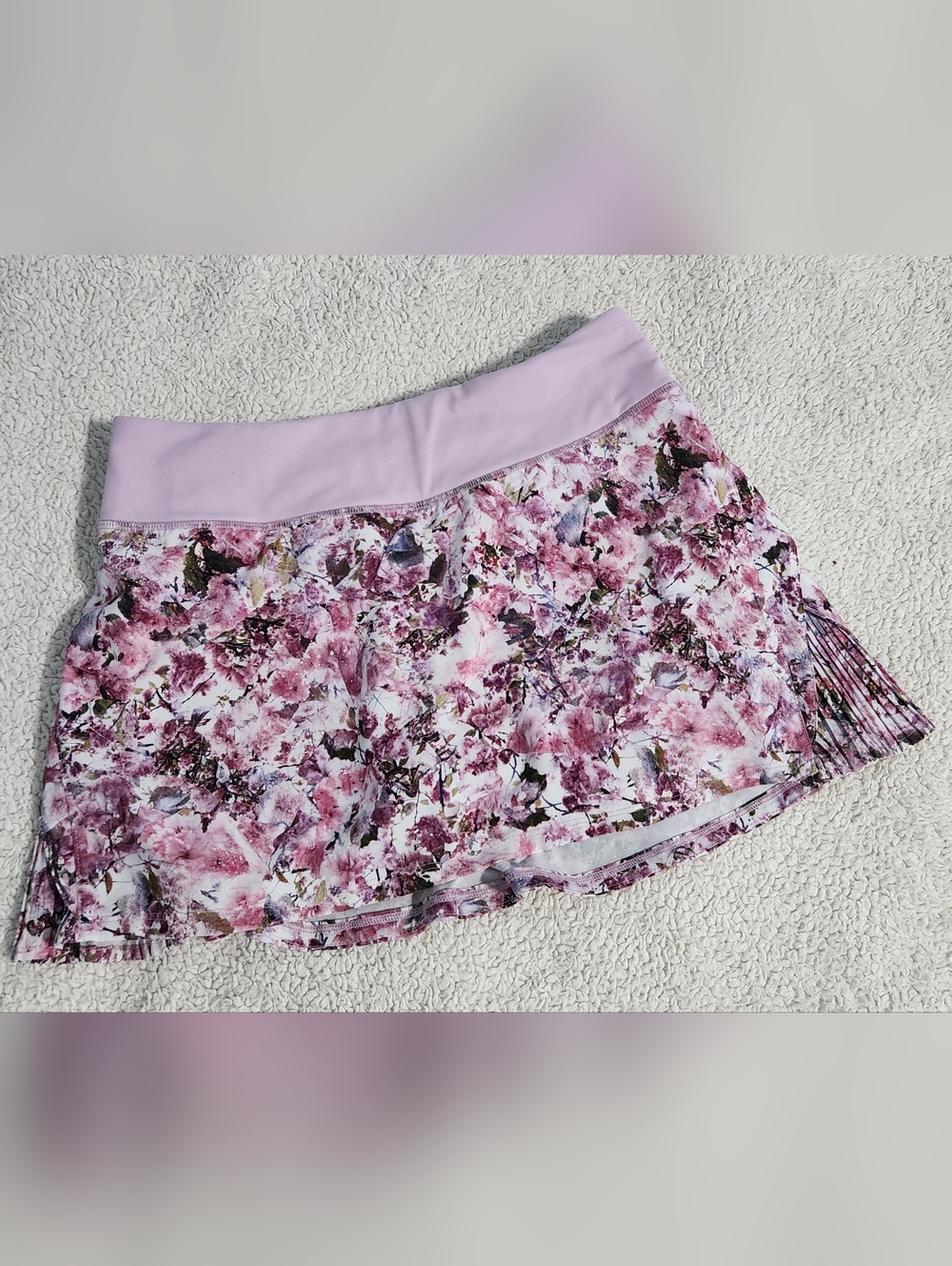 lululemon athletica Lavender Pink Floral Skort